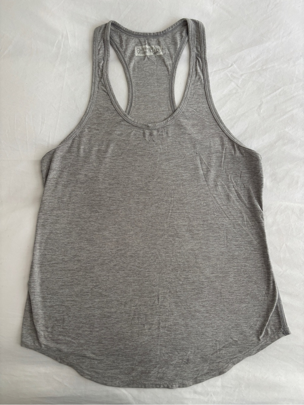 Outdoor Voices Grey Racerback Workout Tank Top